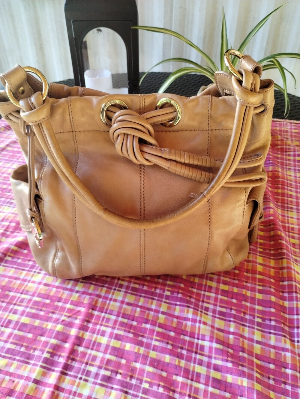 Michael Kors Tan Leather Hobo Shoulder Bag